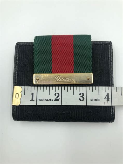 Gucci wallet red green stripe